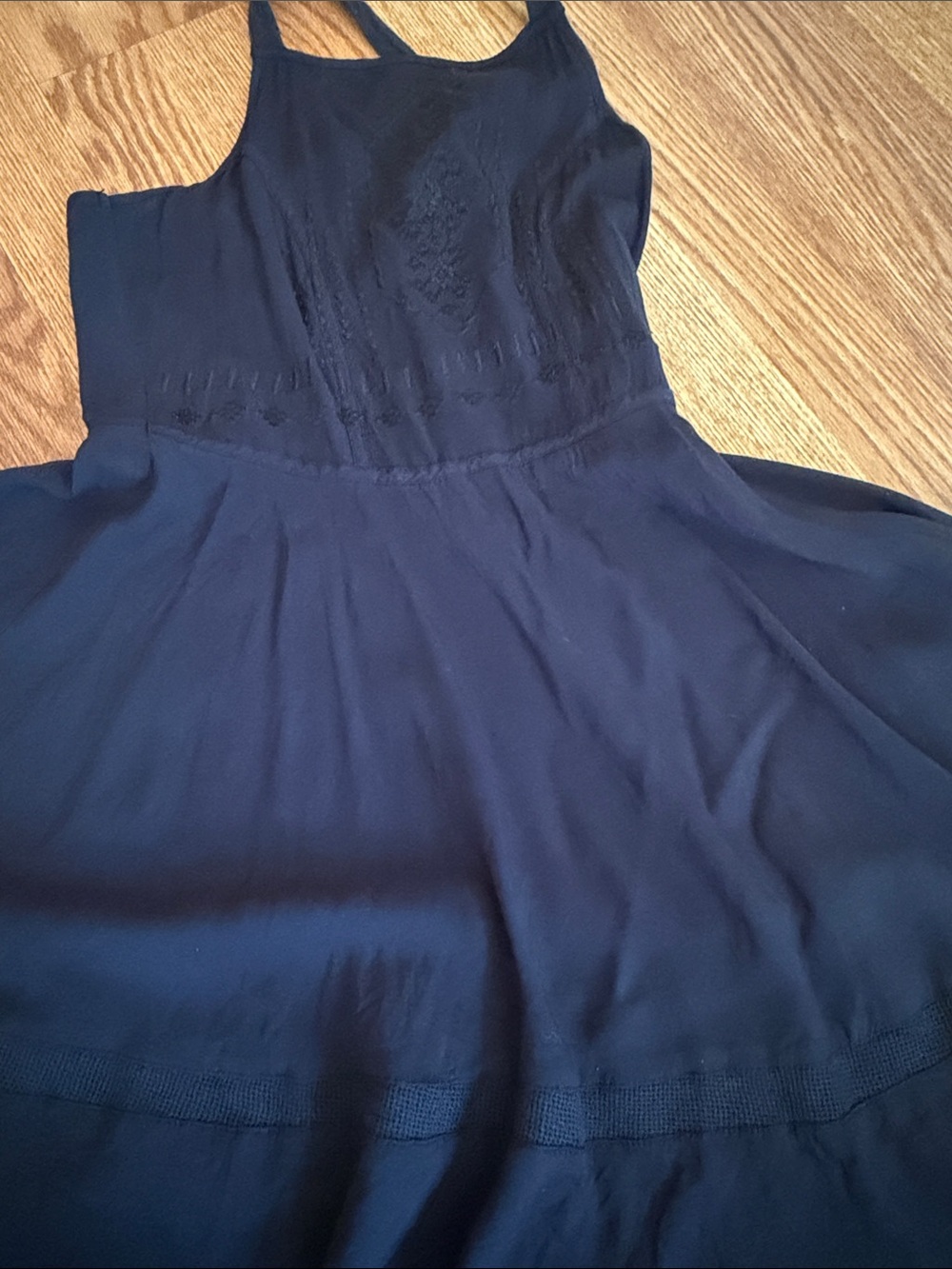 Kendall & Kylie Navy Lace-Detail Sleeveless Mini Dress